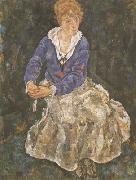 Egon Schiele Portrait of the Artist's Wife,Seated (mk12) Germany oil painting reproduction